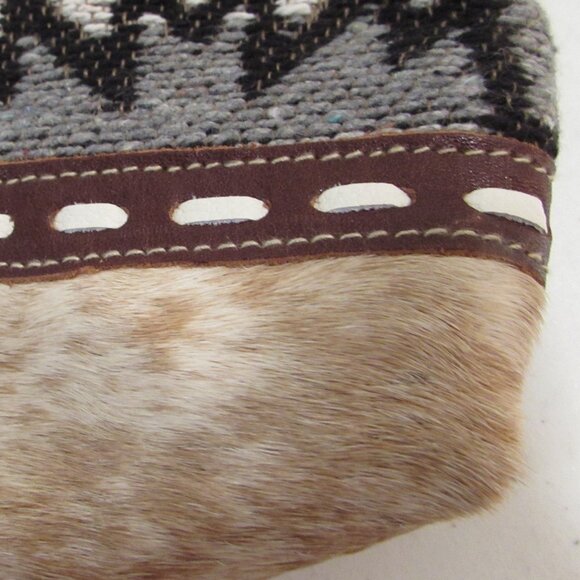 Myra Bag Cotton/Leather Pouch - Picture 3 of 12